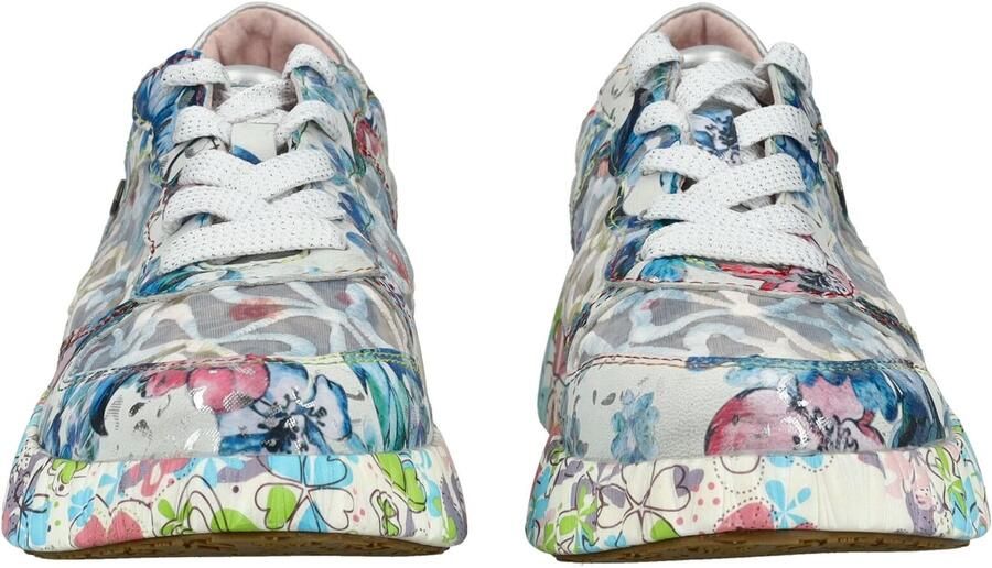 Laura Vita Sneakers laag blauw groen rosa offwhite - Foto 4