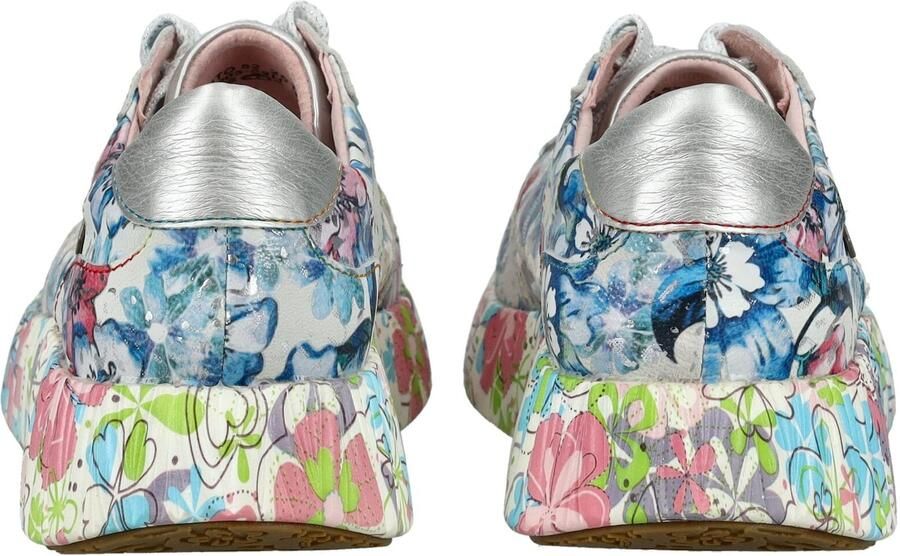 Laura Vita Sneakers laag blauw groen rosa offwhite - Foto 5