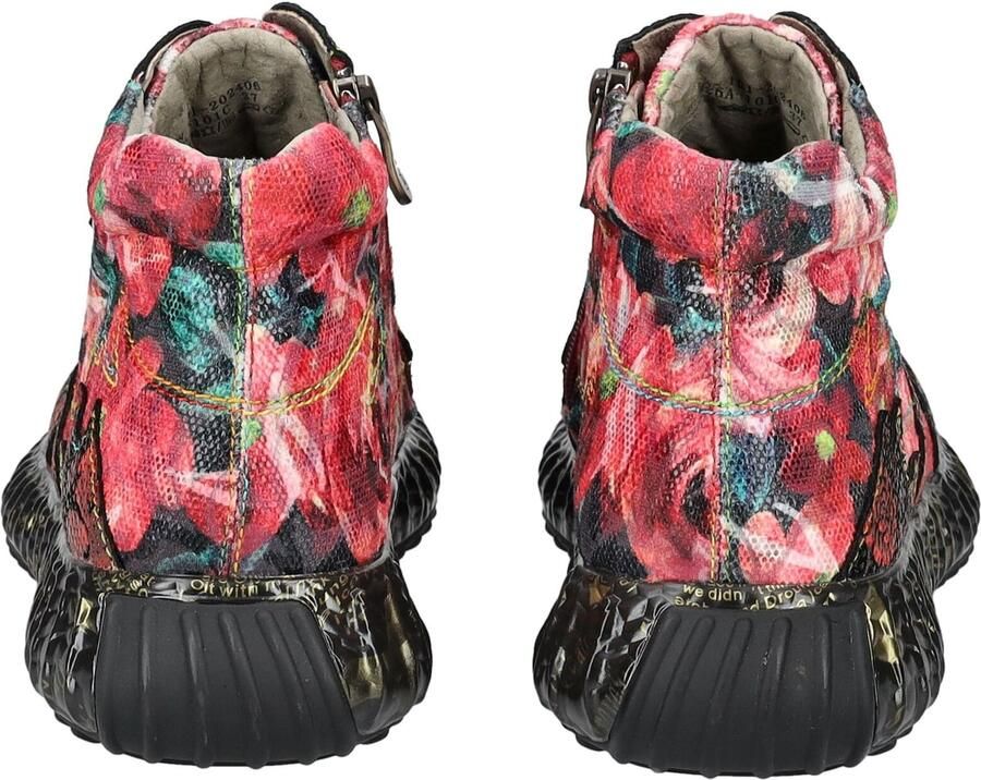 Laura Vita Sneakers laag groen rood zwart - Foto 4
