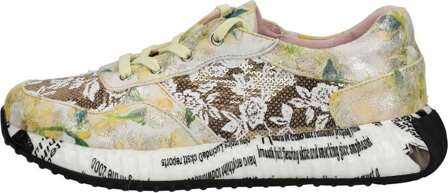 Laura Vita dames sneaker lichtgeel multi - Foto 2