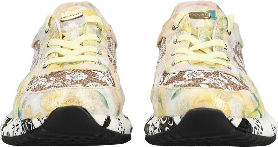 Laura Vita dames sneaker lichtgeel multi - Foto 4