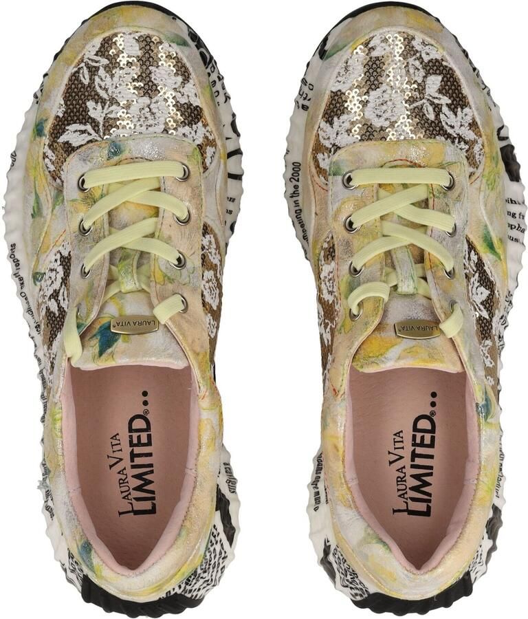 Laura Vita dames sneaker lichtgeel multi - Foto 6