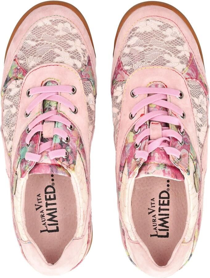 Laura Vita Sneakers laag turquoise pitaja roze oudroze pastelroze - Foto 2