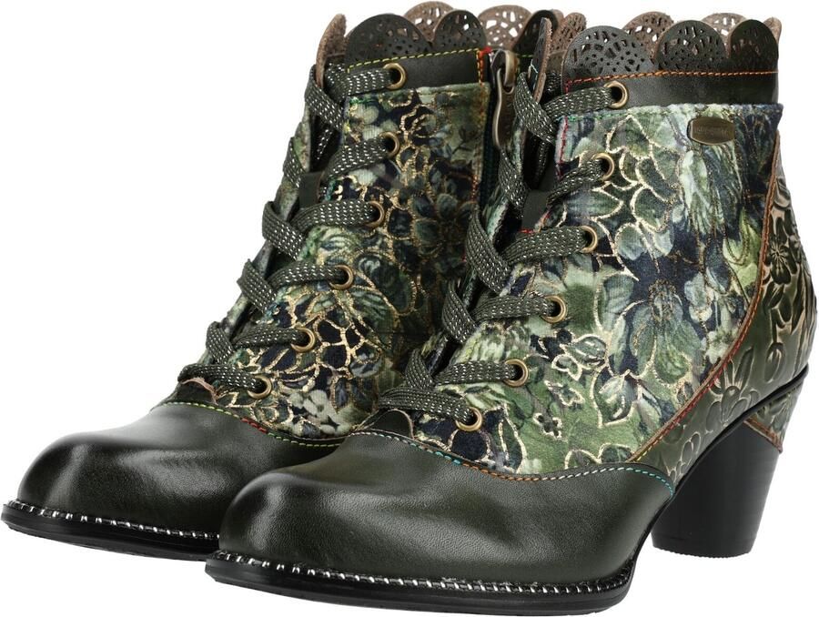 Laura Vita Veterlaarsjes kaki gemengde kleuren zwart - Foto 5