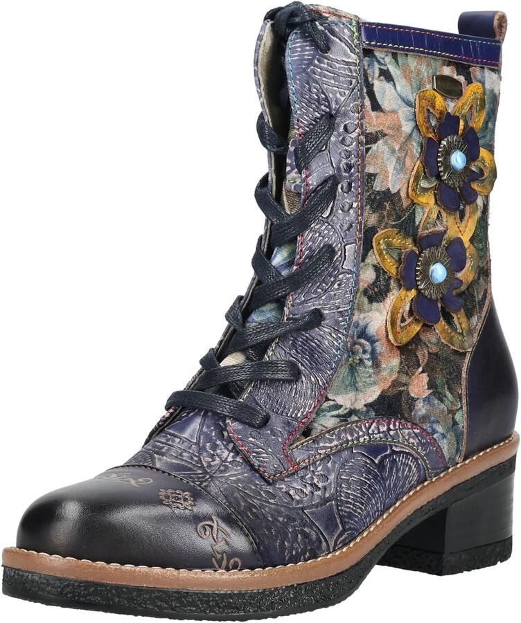 Laura Vita Veterlaarsjes violetblauw gemengde kleuren