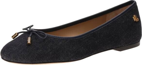 LAUREN RALPH LAUREN Ballerina Dames Jayna Flats Ballet Maat: 38 Materiaal: Textiel Kleur: Blauw - Foto 4