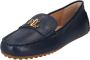 Lauren Ralph Lauren Loafers & ballerina schoenen Barnsbury-Flats-Driver in blauw - Thumbnail 3