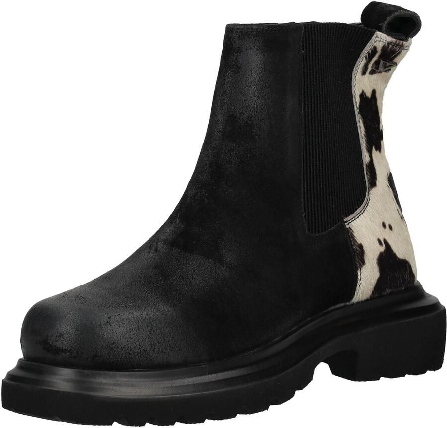 Lazamani Haidy Dames Boots Suede Black White - Foto 2