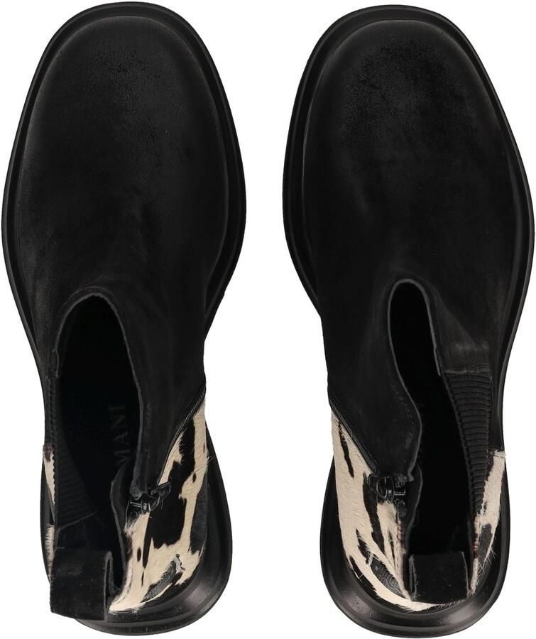Lazamani Haidy Dames Boots Suede Black White - Foto 4