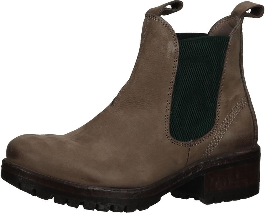 Lazamani Dames Chelsea Boots 68.002 Taupe-Green
