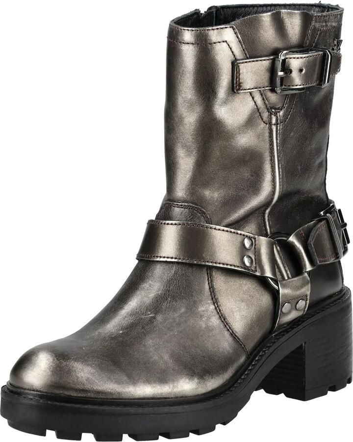 Lazamani Vintage Biker boots zilver Leer Dames - Foto 5