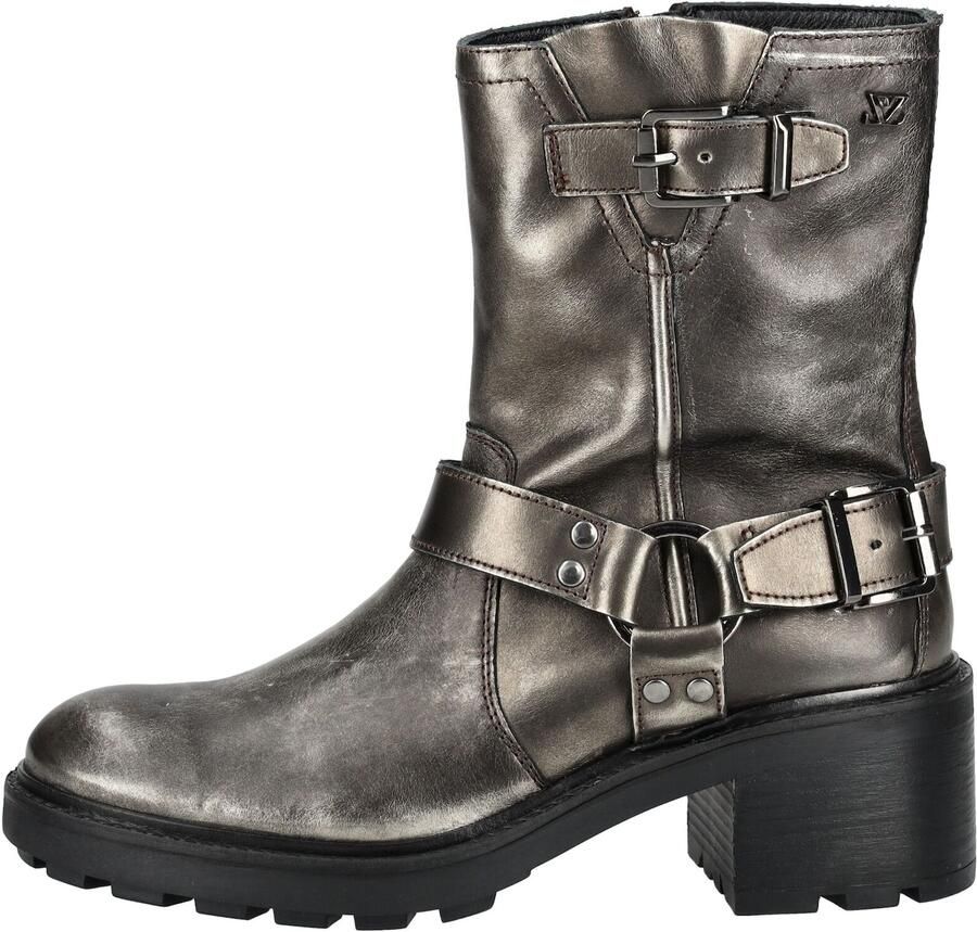 Lazamani Vintage Biker boots zilver Leer Dames - Foto 6