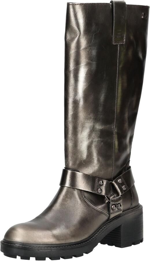 Lazamani Salome Dames Biker Boots Leer Pewter - Foto 3