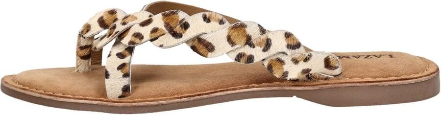 Lazamani Avi Dames Slippers Ponyhaar Beige - Foto 7