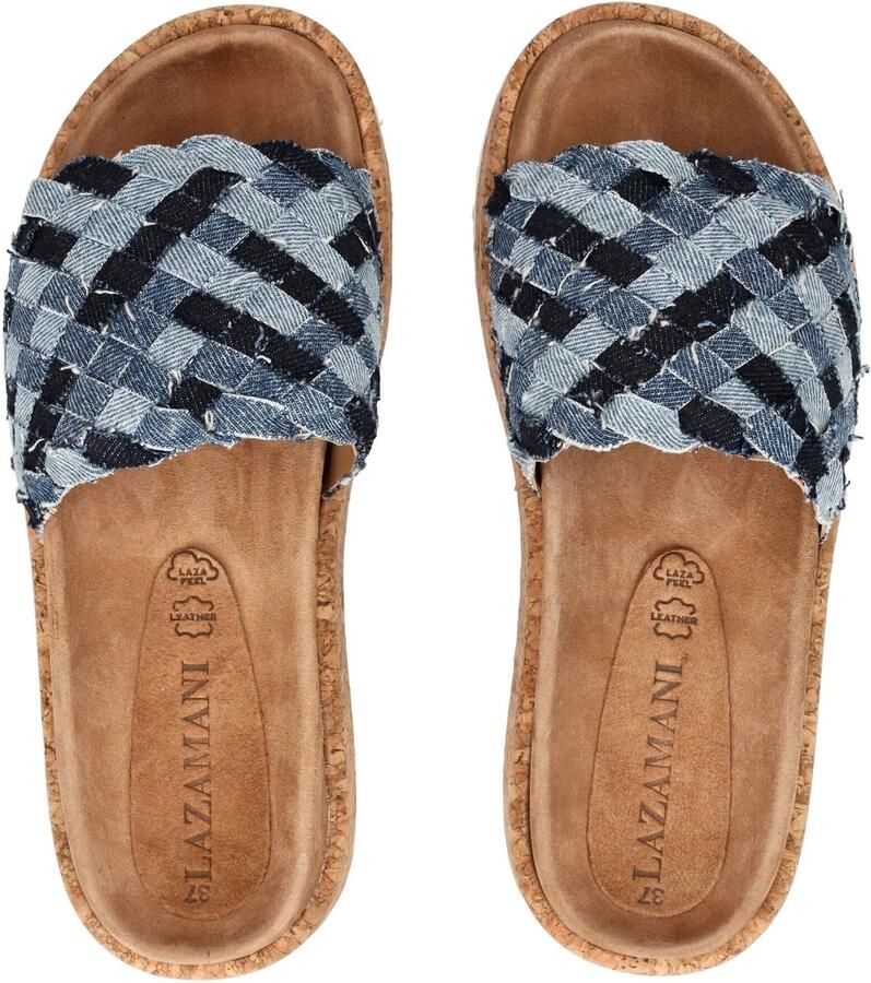 LAZAMANI Muiltjes blauw denim lichtblauw donkerblauw - Foto 2