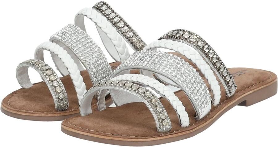 Lazamani Dames Slippers Leer 75.879 White - Foto 5