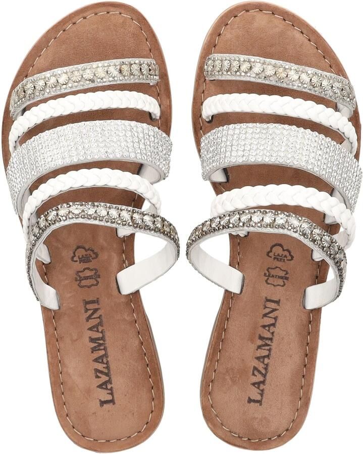Lazamani Dames Slippers Leer 75.879 White - Foto 2