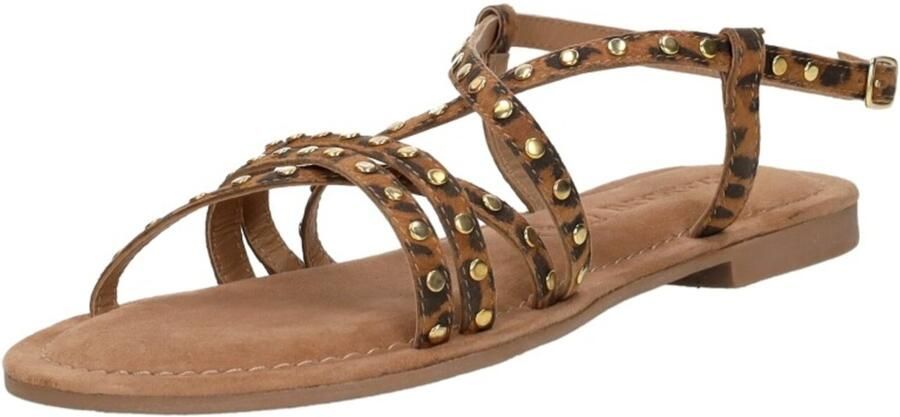 LAZAMANI Sandalen met riem beige bruin goud - Foto 2