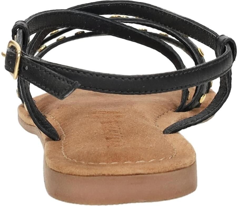 Lazamani Tova leren sandalen met studs zwart - Foto 12