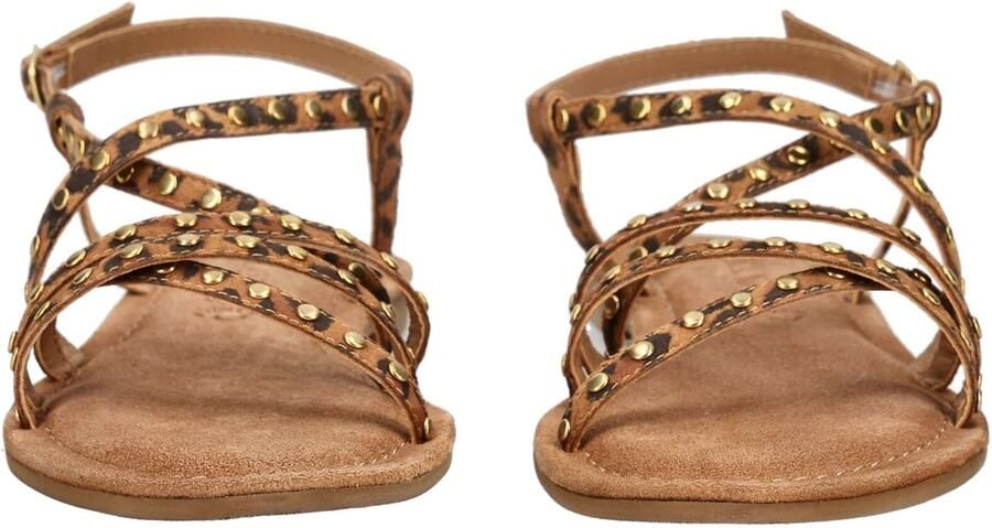 LAZAMANI Sandalen met riem beige bruin goud - Foto 10