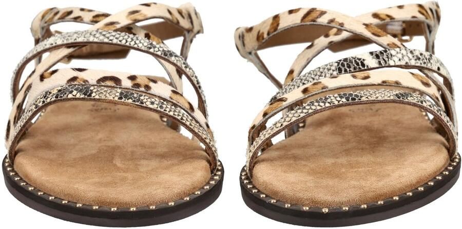 LAZAMANI Sandalen met riem beige bruin zwart wit - Foto 6