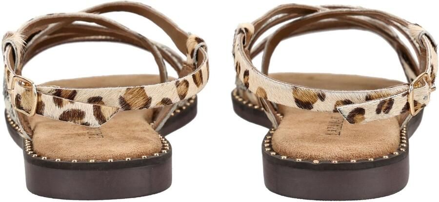 LAZAMANI Sandalen met riem beige bruin zwart wit - Foto 3