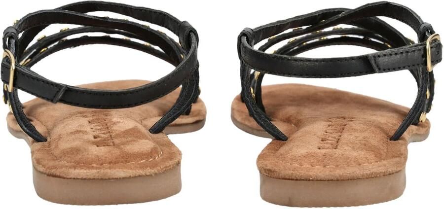 Lazamani Tova leren sandalen met studs zwart - Foto 13