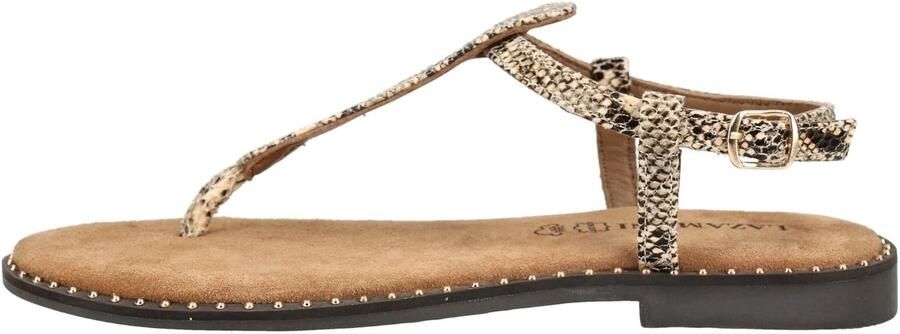 LAZAMANI Teenslipper beige bruin goud - Foto 6