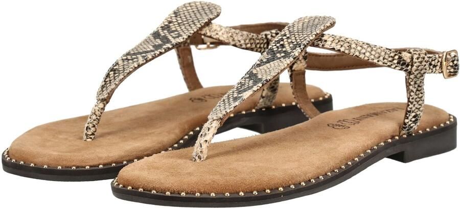 LAZAMANI Teenslipper beige bruin goud - Foto 5
