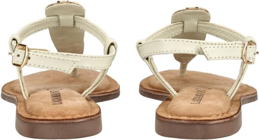 LAZAMANI Teenslipper beige bruin wit - Foto 3