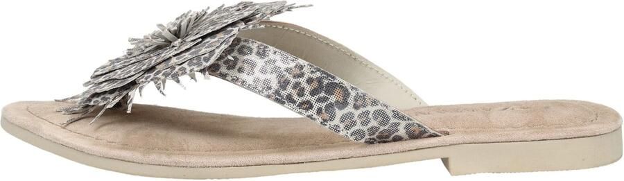 Lazamani Nomi Dames Teenslippers Suede Silver Leopard - Foto 7