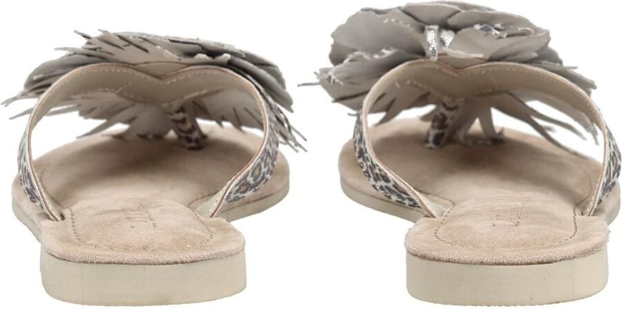 Lazamani Nomi Dames Teenslippers Suede Silver Leopard - Foto 4