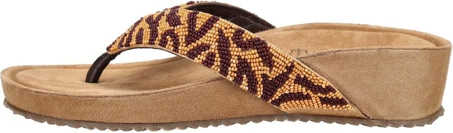 Lazamani Liv Dames Teenslippers Leer Brown - Foto 7