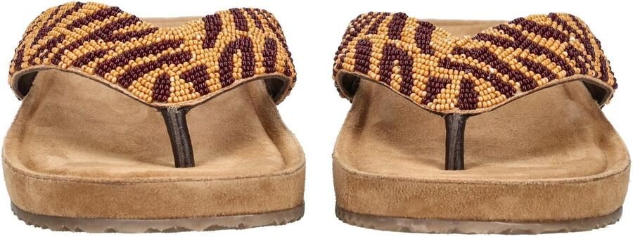 Lazamani Liv Dames Teenslippers Leer Brown - Foto 5