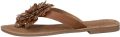 Lazamani Kira Dames Teenslippers Leer Tan - Cognac