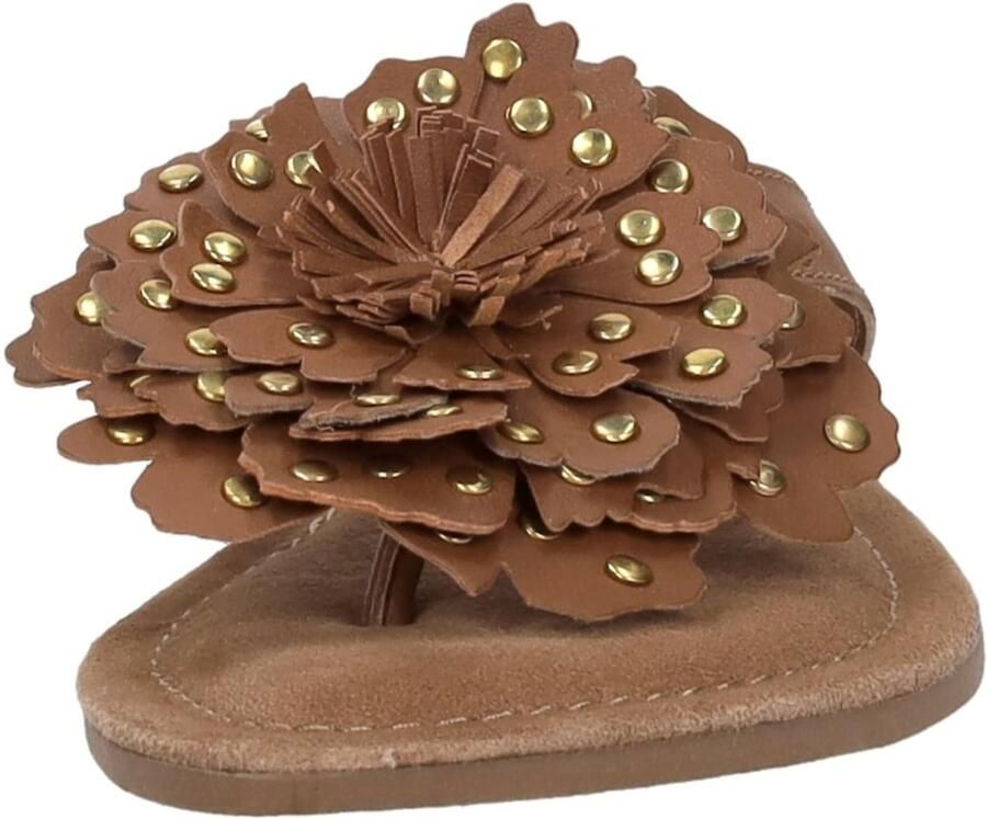 Lazamani Kira Dames Teenslippers Leer Tan - Foto 2