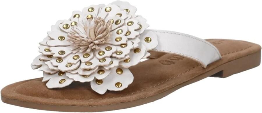 Lazamani Kira Dames Teenslippers Leer White - Foto 2
