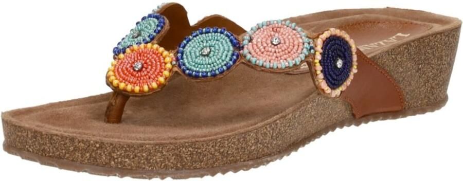 LAZAMANI Huisschoenen 'Teenslippers' gemengde kleuren