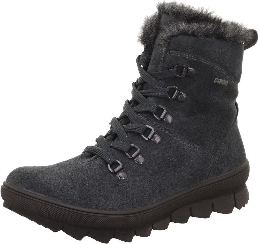 Legero Wandelschoenen Novara Charcoal Velour Textil Gtx