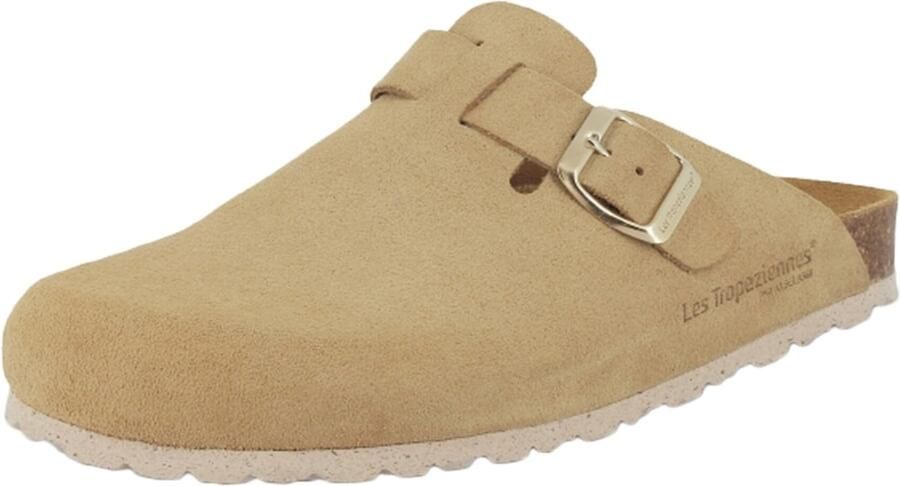 Les Tropéziennes Muiltjes 'Leder-Pantoletten „Les Zabot“' beige - Foto 3