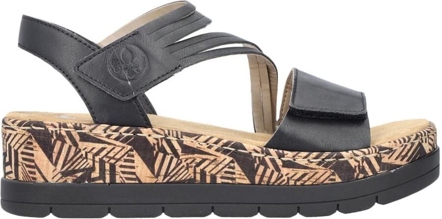 Rieker Plateausandaaltjes Zomerschoen vakantieschoen sandalette met decoratief sieraandeel - Foto 9