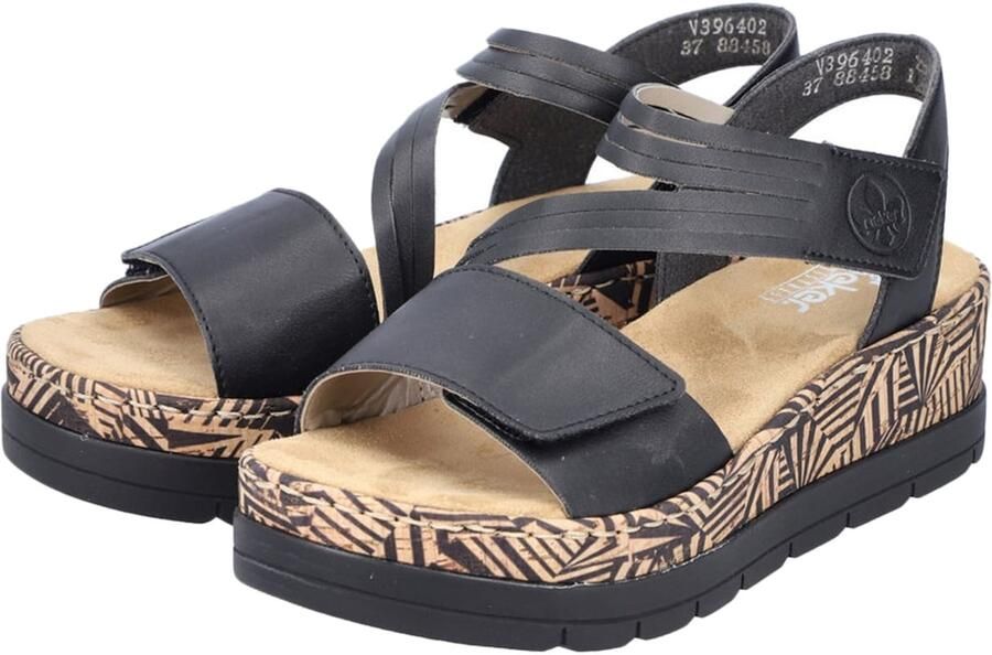 Rieker Plateausandaaltjes Zomerschoen vakantieschoen sandalette met decoratief sieraandeel - Foto 11