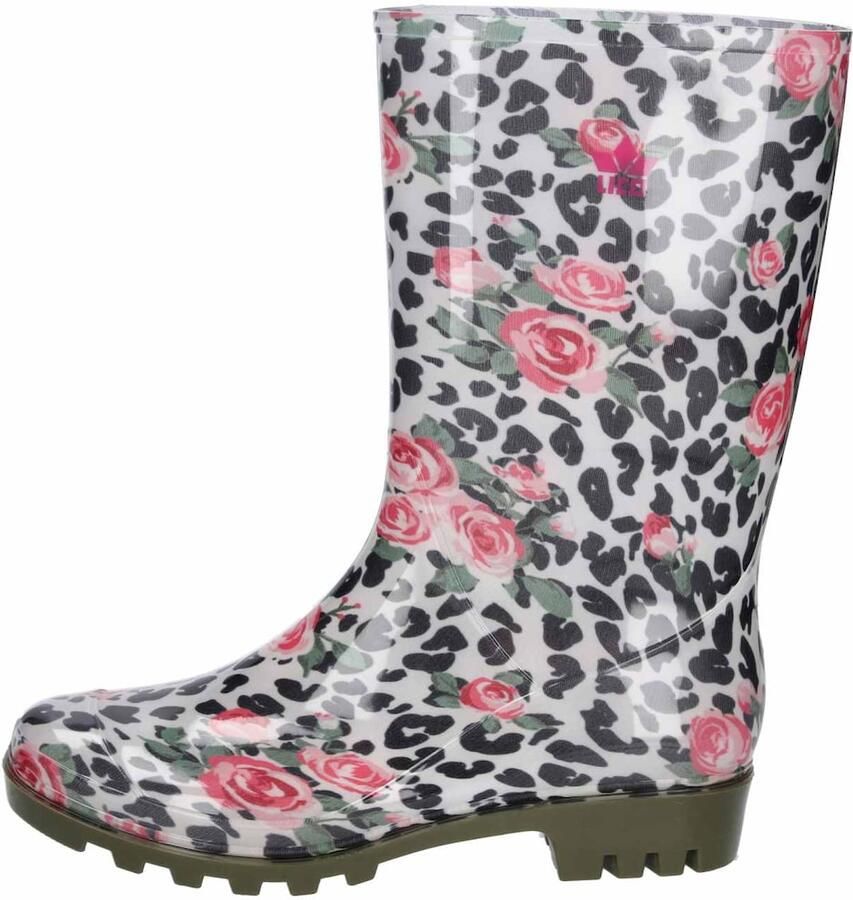 LICO Regenlaarzen 'Aquata' pink zwart wit - Foto 2