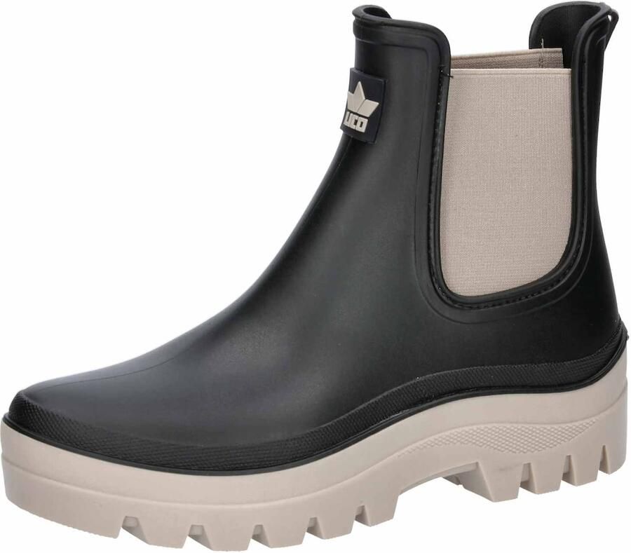 LICO Regenlaarzen 'Neptuna' beige zwart