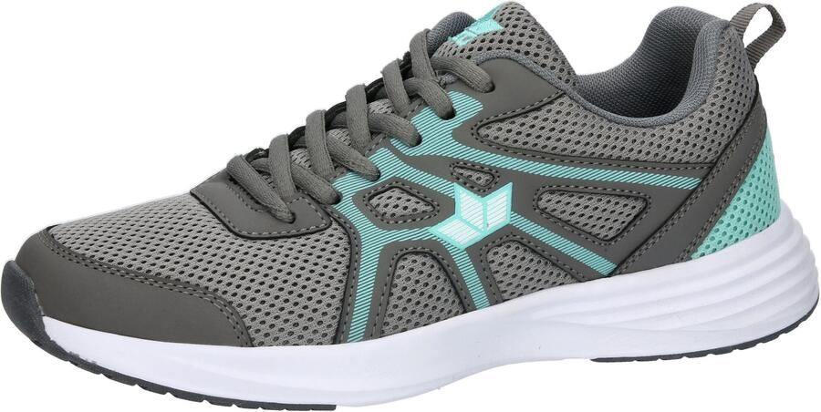 LICO Sneakers laag 'Bounce' aqua donkergrijs wit