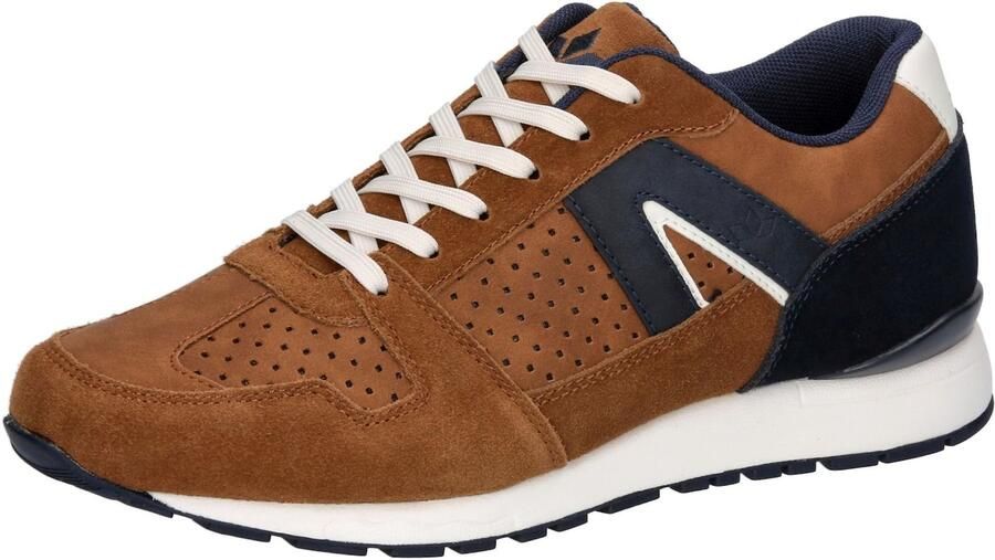 LICO Sneakers laag 'Ethan' blauw bruin wit