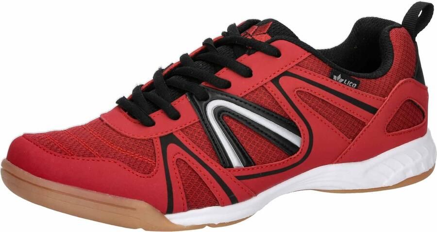 LICO Sportieve veterschoen rood zwart