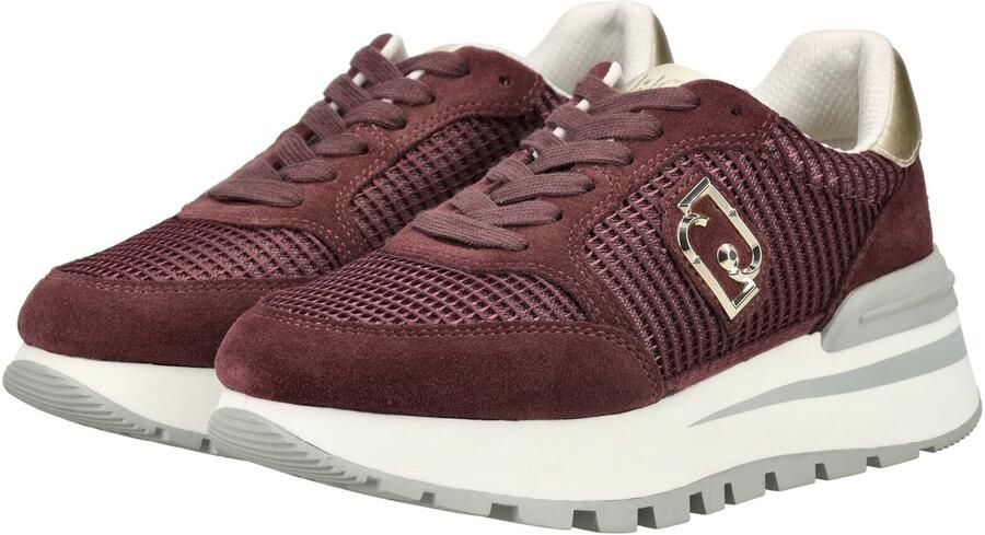 Liu Jo Amazing 25 leren sneakers bordeaux - Foto 10