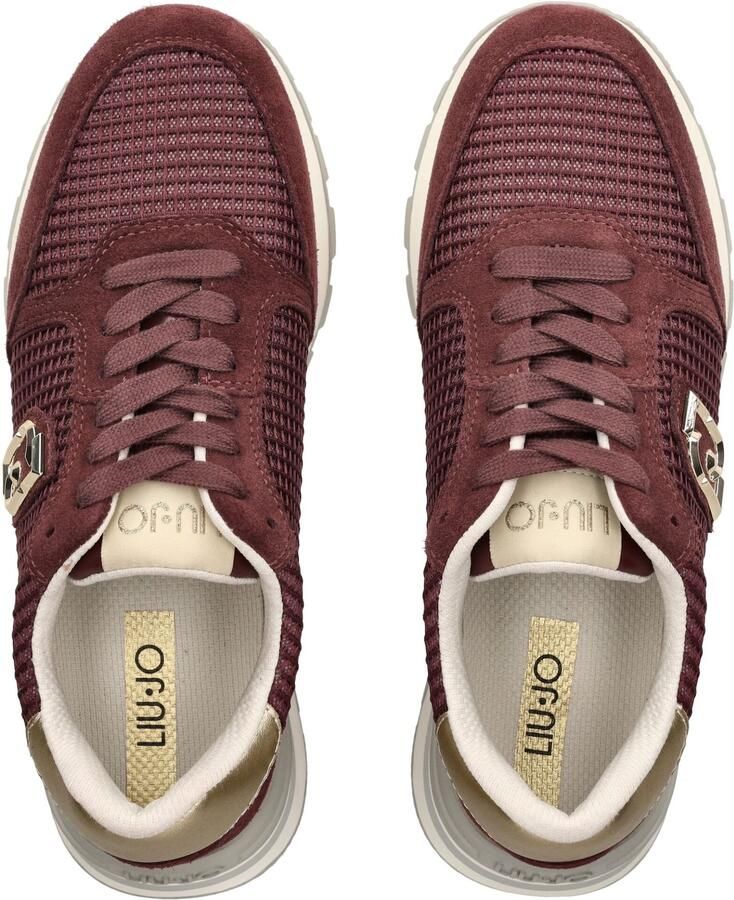 Liu Jo Amazing 25 leren sneakers bordeaux - Foto 7