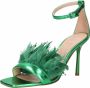 Liu Jo Hoge hak sandalen met veerdetail Green Dames - Thumbnail 2